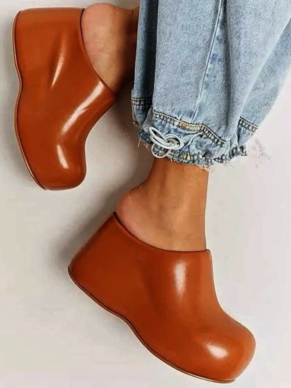 {Jeffrey Campbell} Cloggin Platform Clog in Tan